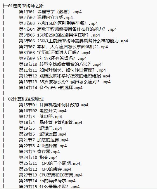 前端进阶课全栈进阶架构 视频教程 下载  图1