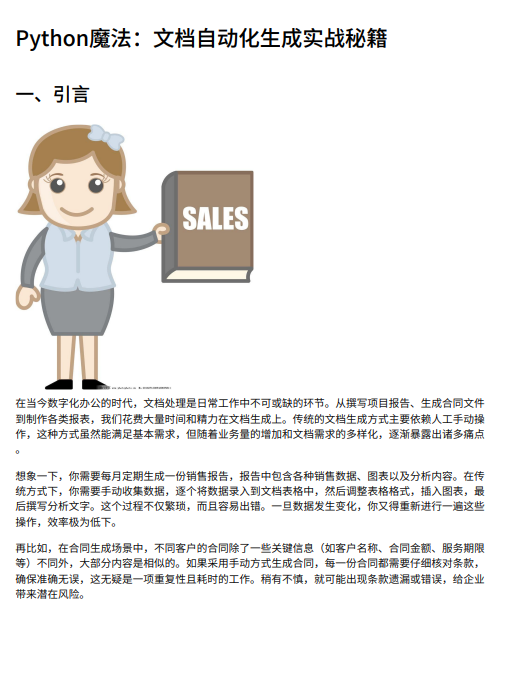 基于Python的文档自动生成技术：利用python-docx与Jinja2实现高效批量处理方案 PDF 下载  图1